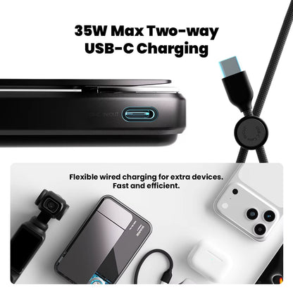 Qi 2.2 25W Power Bank Wireless Fast Charge 10000Mah Type C Cable for Magsafe Portable Charger External Battery