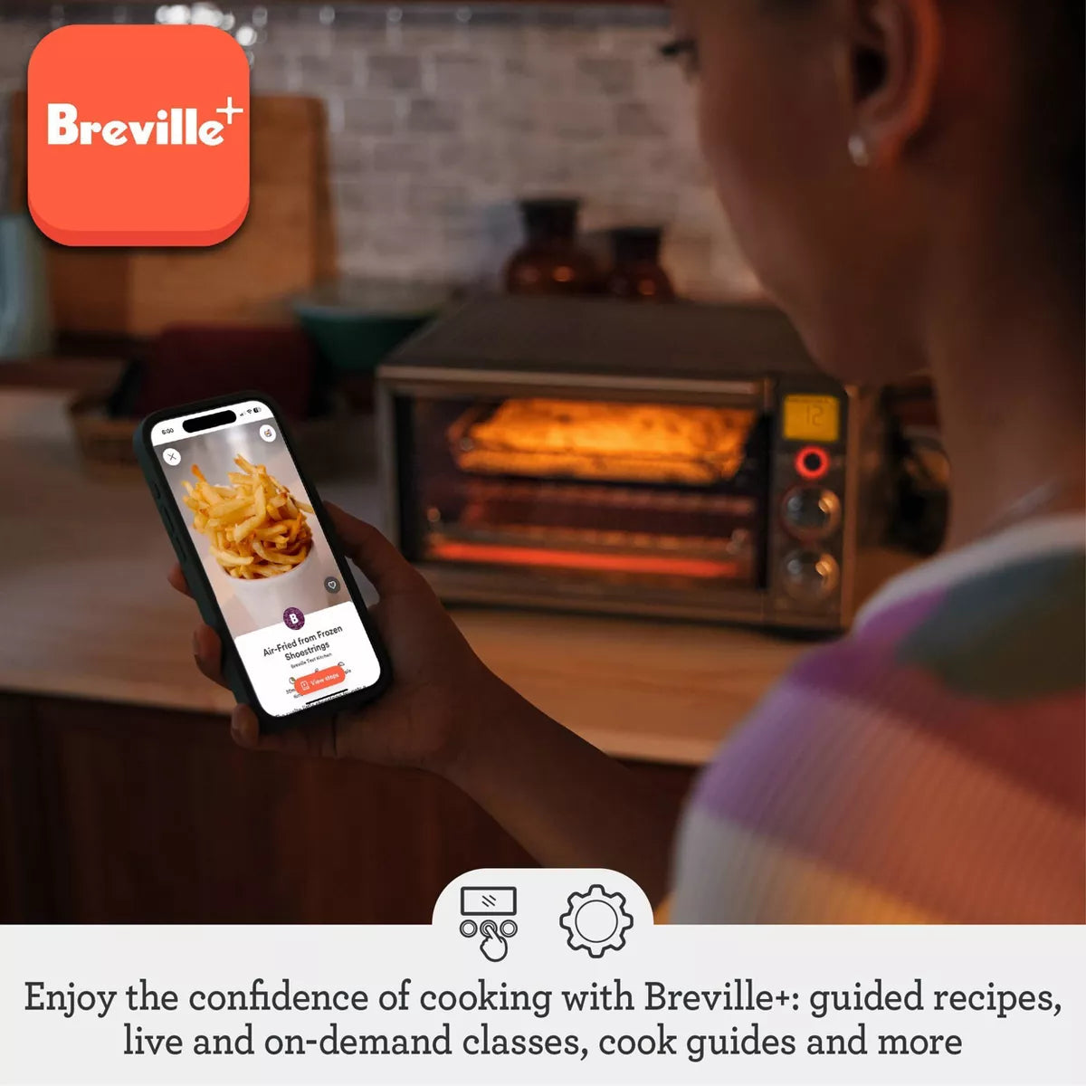 Breville the Smart Oven Air Fryer Compact Silver BOV680BSS1BUC1