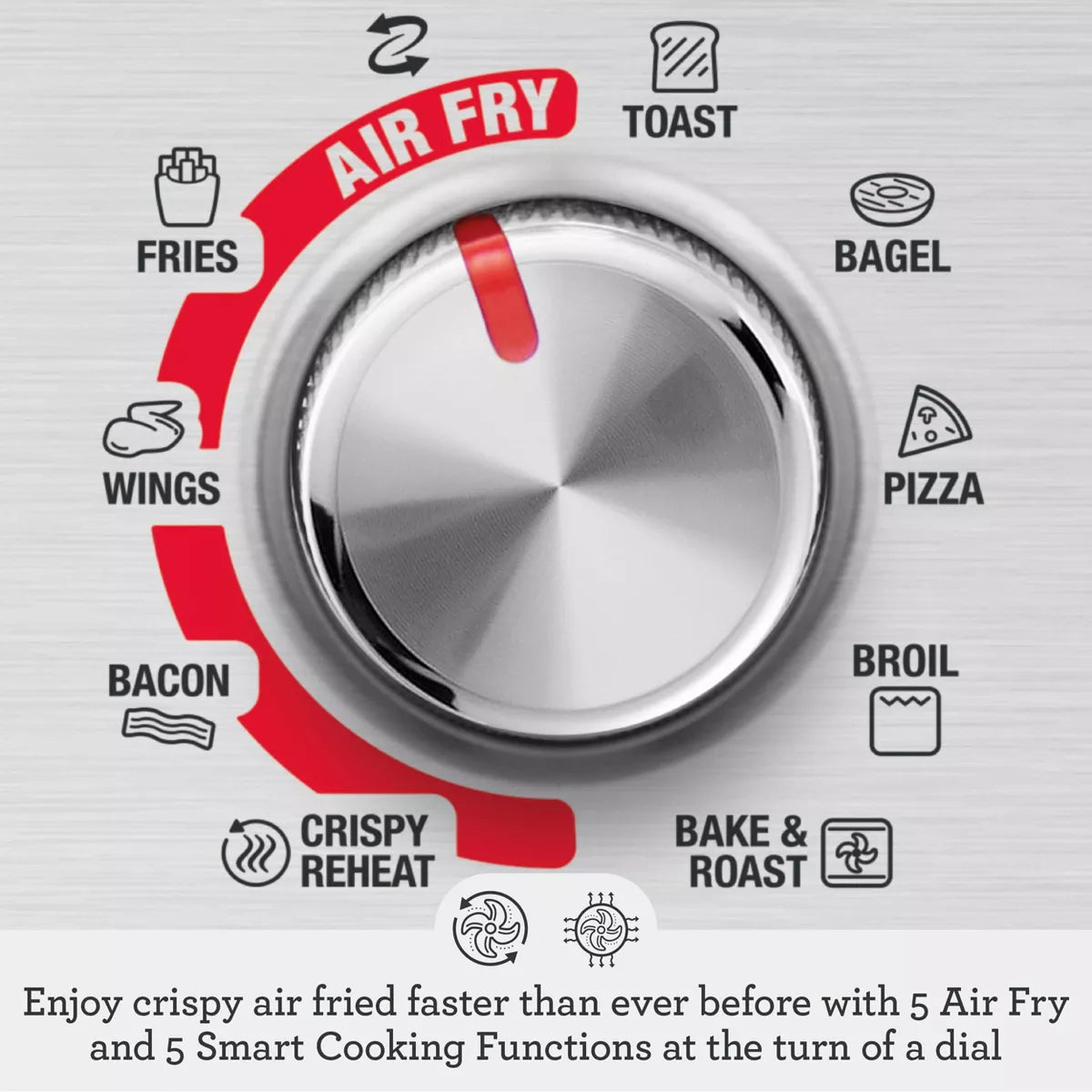 Breville the Smart Oven Air Fryer Compact Silver BOV680BSS1BUC1