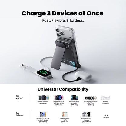 Qi 2.2 25W Power Bank Wireless Fast Charge 10000Mah Type C Cable for Magsafe Portable Charger External Battery