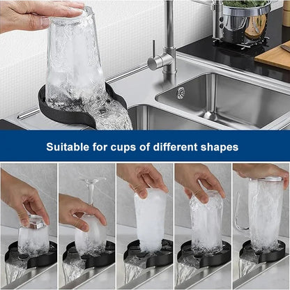 Faucet Glass Rinser High Pressure Cup Washer for Kitchen Sink Glass Beer Coffee Milk Tea Cup Cleaner Bar Accessories Clean Tool