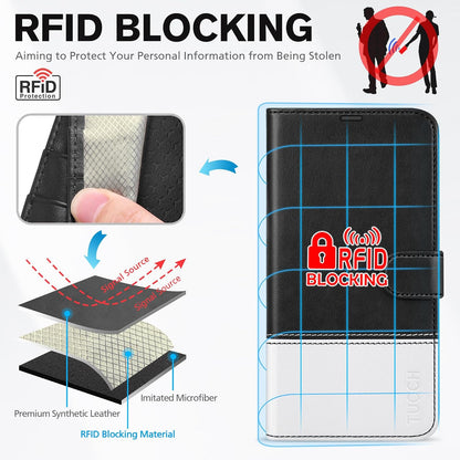 Wallet Case for Iphone 18 Pro Max/17 Pro Max, Stand, Black & White