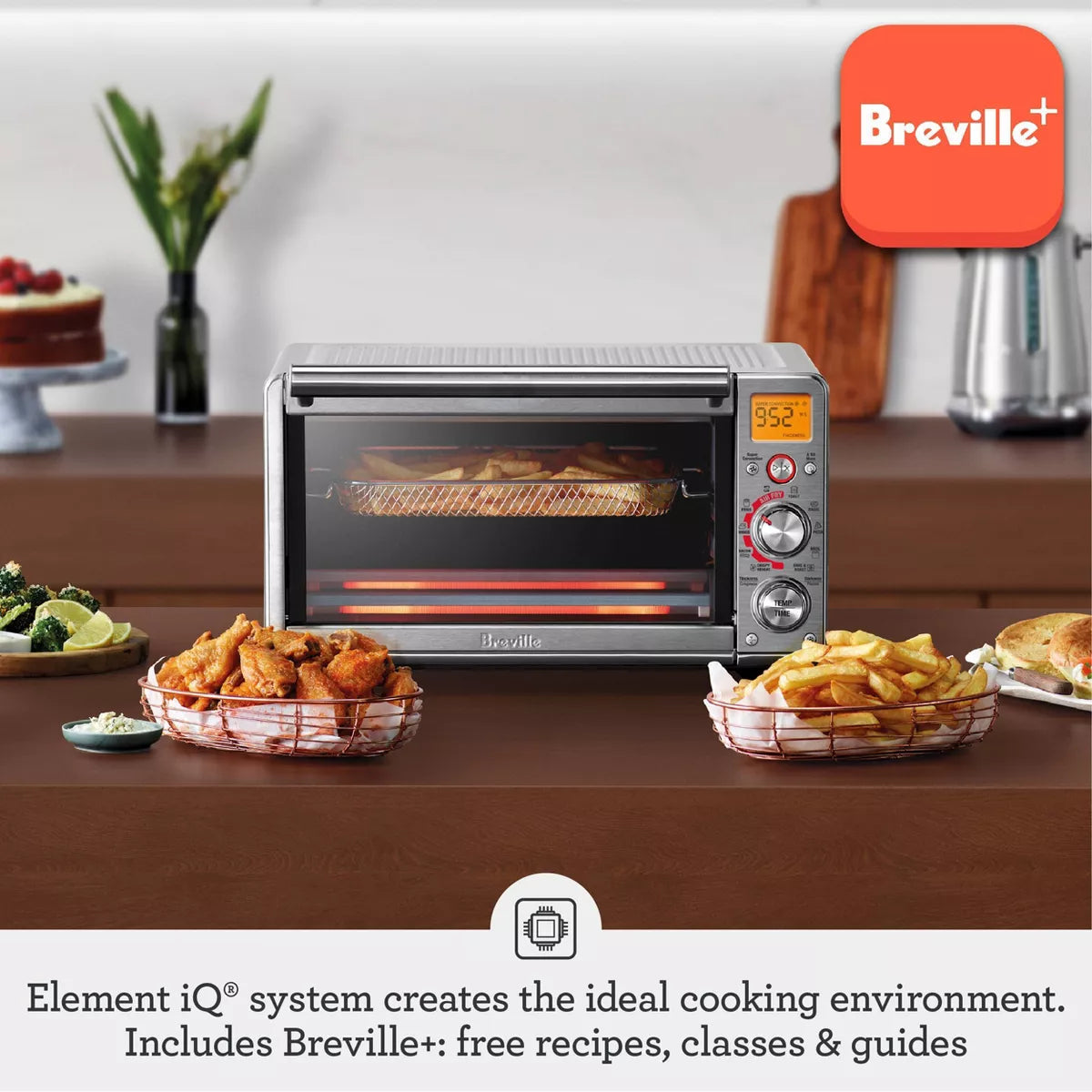 Breville the Smart Oven Air Fryer Compact Silver BOV680BSS1BUC1