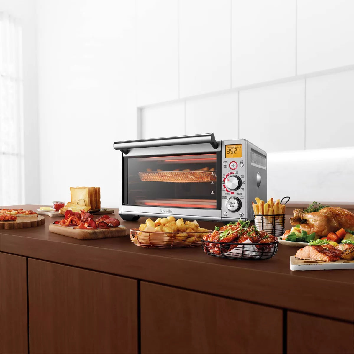 Breville the Smart Oven Air Fryer Compact Silver BOV680BSS1BUC1
